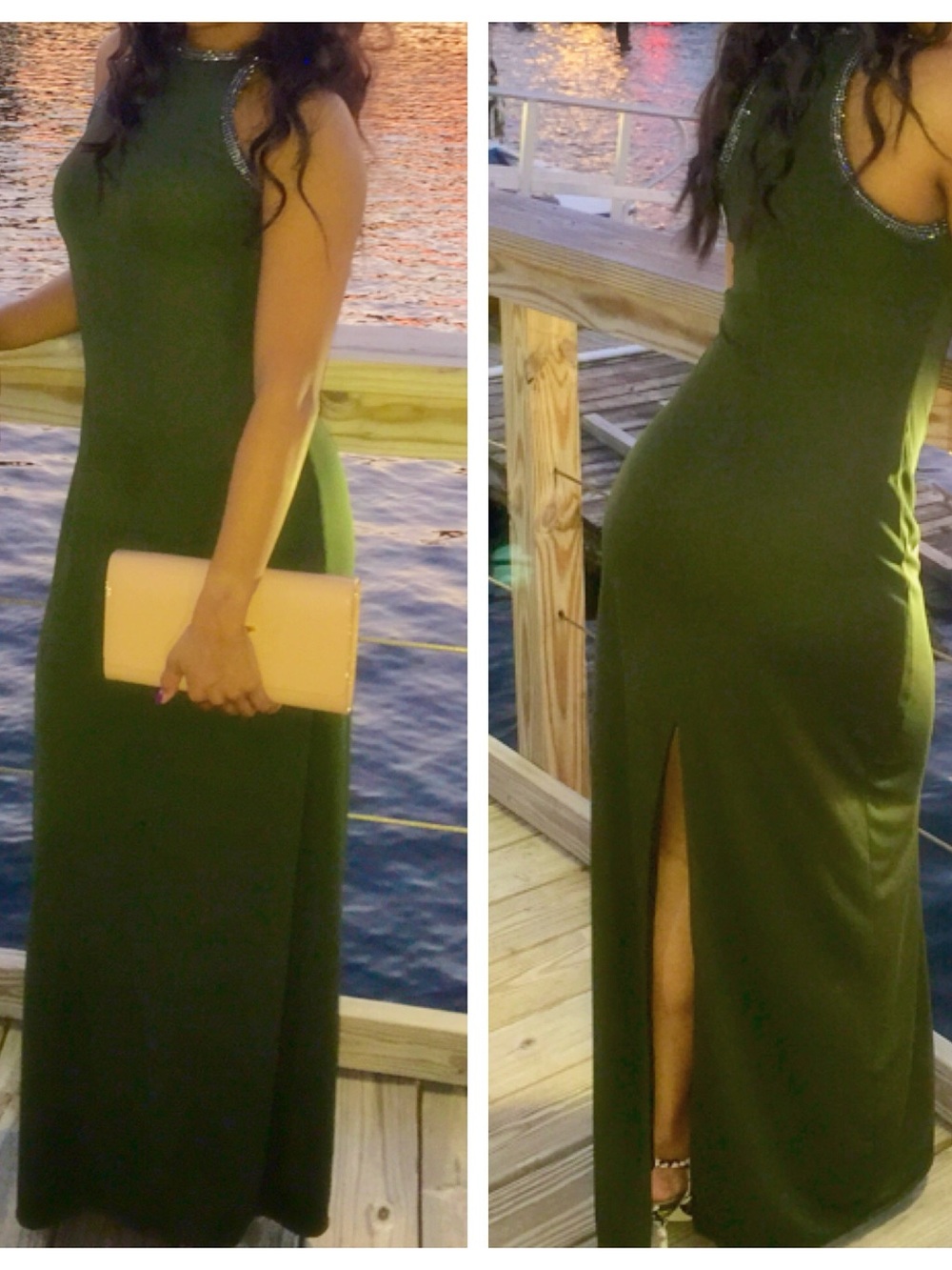 Olive Sleeveless Maxi Dress - Modern Everyday Style
